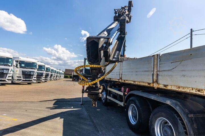 Basculantă cu macara Mercedes-Benz ACTROS 3236 MP3 +GRUE HIAB XS166 HIDUO/3EXT
