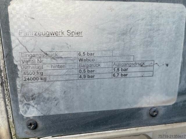 Naczepa skrzyniowa Spier SGL 390 Kasten