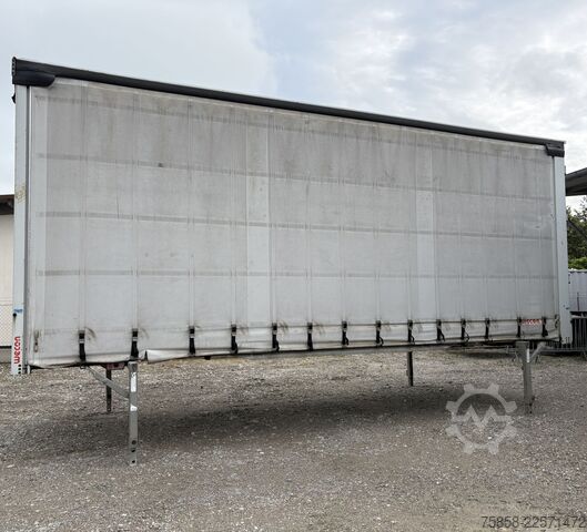 Wechselbrücke mit Pritsche & Plane Wecon Jumbo XXL Innen 3090 mm Hubdach Verzinkt