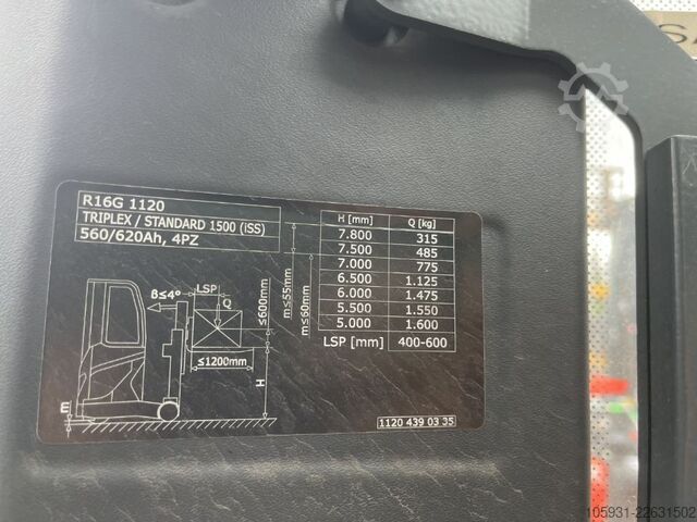 Reach truck Linde R16G-01