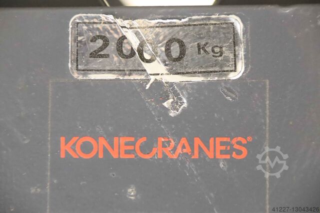 Kraanwagen 2000 kg Konecranes Spurbreite bis 242 mm