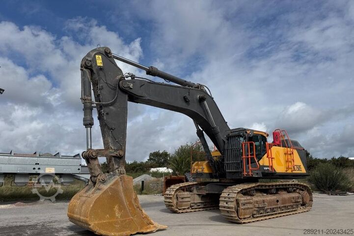Pásové rypadlo Volvo EC 750 EL (On Transport)