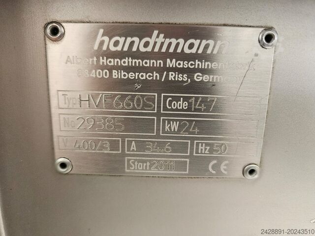 Vakum doldurucu Handtmann HVF 660S