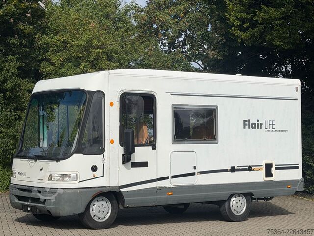 Camper integrado NIESMANN+BISCHOFF Fiat 2.5 D Flair Life Hubbett Kamera Ahk