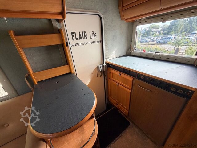 Camper integrado NIESMANN+BISCHOFF Fiat 2.5 D Flair Life Hubbett Kamera Ahk