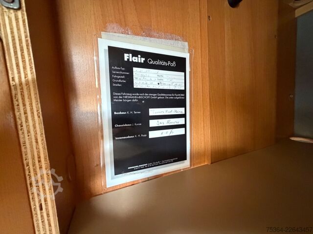 Camper integrado NIESMANN+BISCHOFF Fiat 2.5 D Flair Life Hubbett Kamera Ahk
