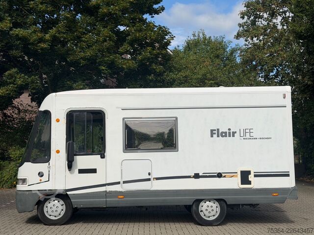 Camper integrado NIESMANN+BISCHOFF Fiat 2.5 D Flair Life Hubbett Kamera Ahk