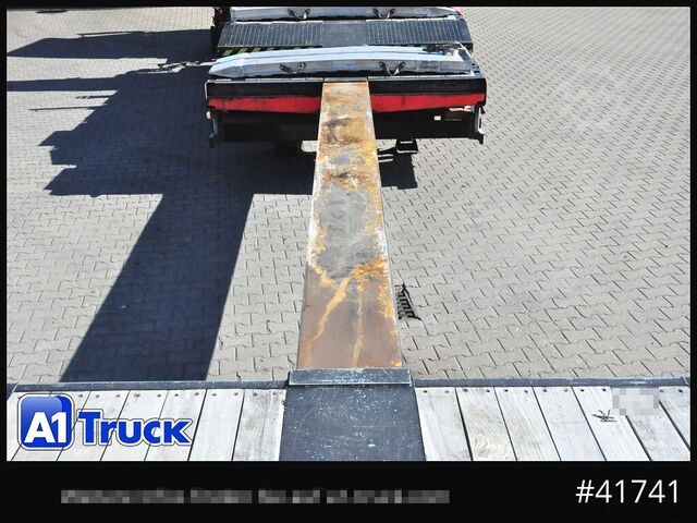 Semirremolque de plataforma baja BROSHUIS 4ASD-18-40 Tele Seilwinde Eco Rampe