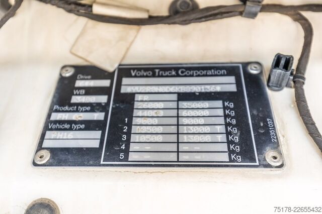 Standaard-SZM VOLVO FH4 GLOBE 16.550 (16 L.) +VOITH+HYDR