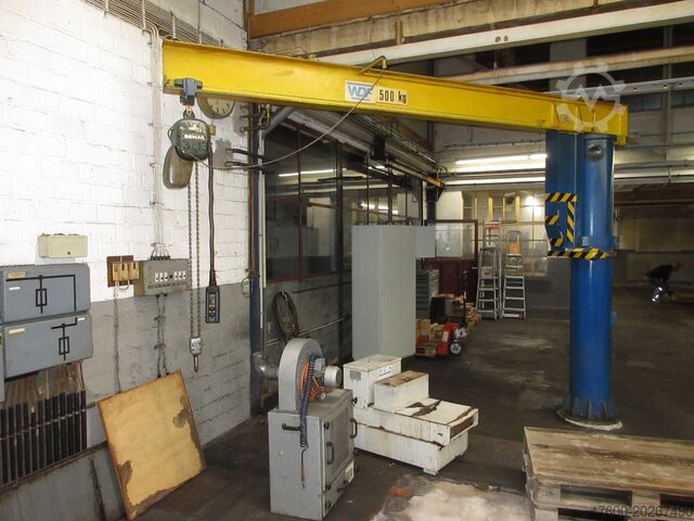 Saeulenschwenkkran Schwenkkran Kettenzug WDF Kran Drehkran Hallenkran L3,5m 0,5to NL 500Kg Demag PK Kettenzug H 2,95m