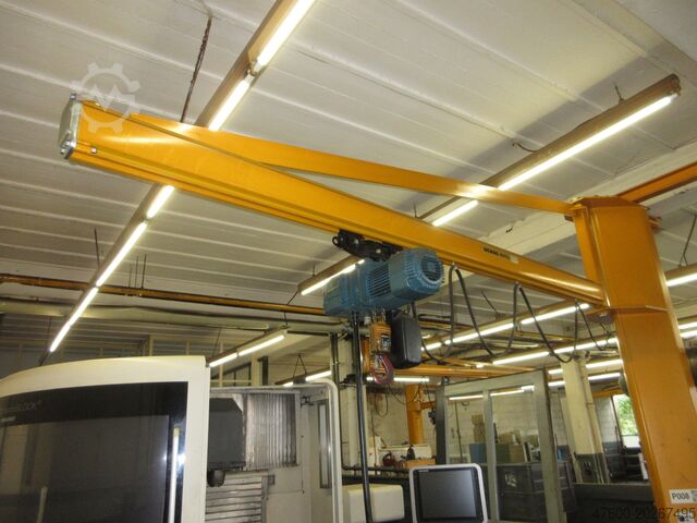 Saeulenschwenkkran Schwenkkran Kettenzug Demag KBK Kran Drehkran Hallenkran 3,5m Demag KBK2 1000Kg + Demag DK Kettenzug