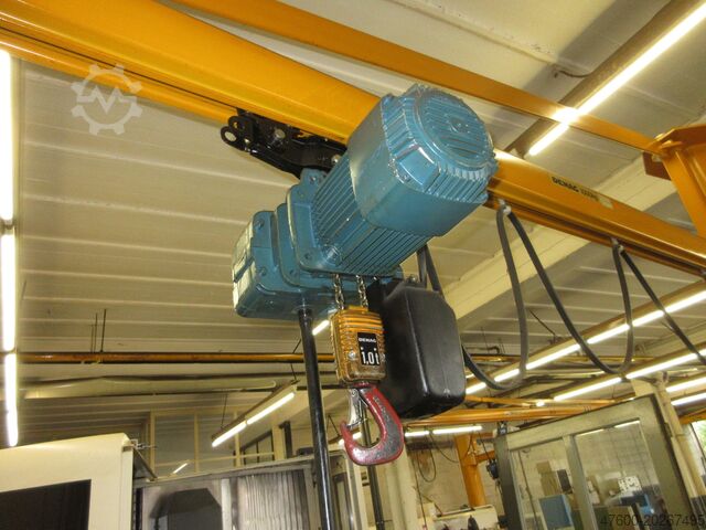 Saeulenschwenkkran Schwenkkran Kettenzug Demag KBK Kran Drehkran Hallenkran 3,5m Demag KBK2 1000Kg + Demag DK Kettenzug