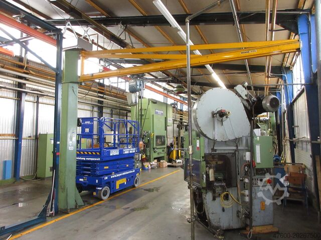 Saeulenschwenkkran Schwenkkran Kettenzug Demag KBK Kran Drehkran Hallenkran 5m Demag KBK2 1000Kg + Demag PK Kettenzug
