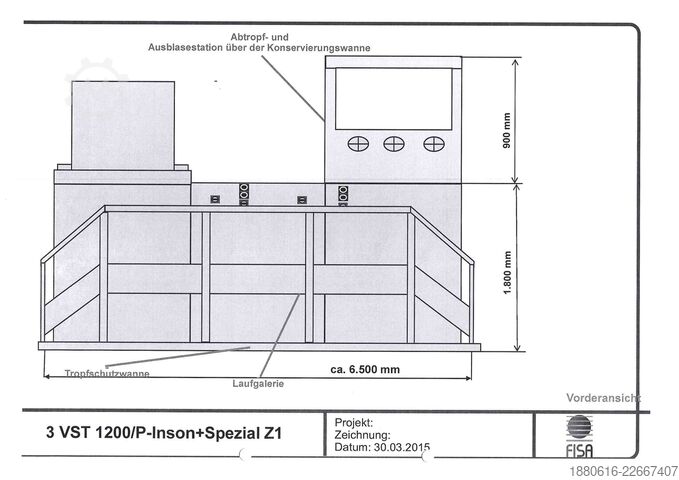Ultrasoon matrijsreinigingsinstallatie FISA Spezial 3 VST 1200/P-INSON+Z1