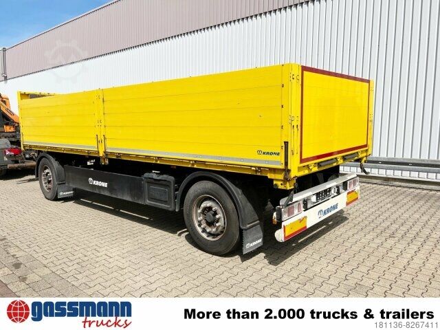 Remolque abierto con toldo Krone AZP 18