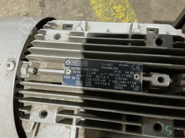 Vakuumpumpe Becker KVT 3.80 1999 Becker KVT 3.80