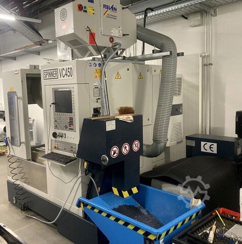 Centro di lavoro CNC con attacco HSK-A63 / 15.000 giri/min / refrigerazione interna (IKZ) SPINNER VC 450