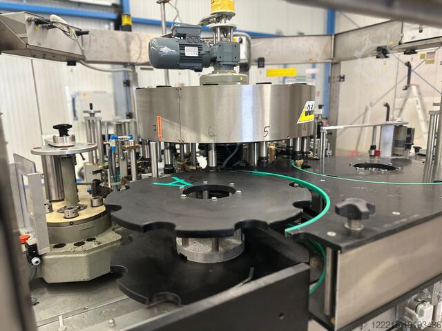 Gernep Labetta 4/3/12 784 2A 3SK etiketovací stroj s lepidlem za studena / lepidlem za mokra (2004) Gernep Kaltleim / Nassleimetikettierer