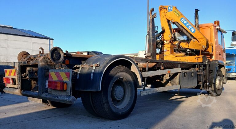 Haakarm vrachtwagen + kraan MAN LE280 containersysteem + kraan id 48
