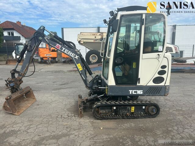 Minibagger Terex TC16/SW/Schwenklöffel/2228 Std.