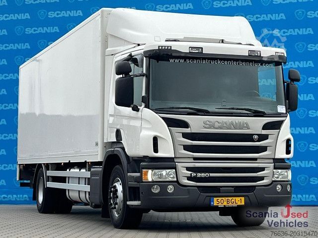 Kassevogn Scania P 280 DB4x2MNA TAILLIFT 2T BOX 750x249x230cm