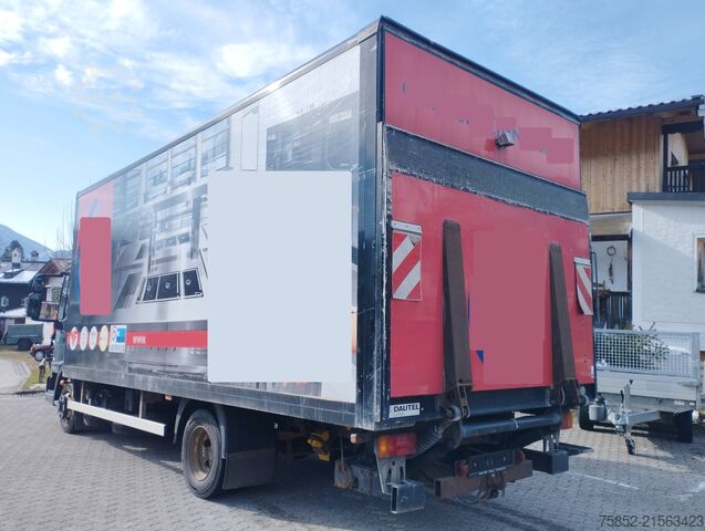 Dobozos teherautó Iveco ML 75E18 EUROCARGO Koffer Ladebordwand