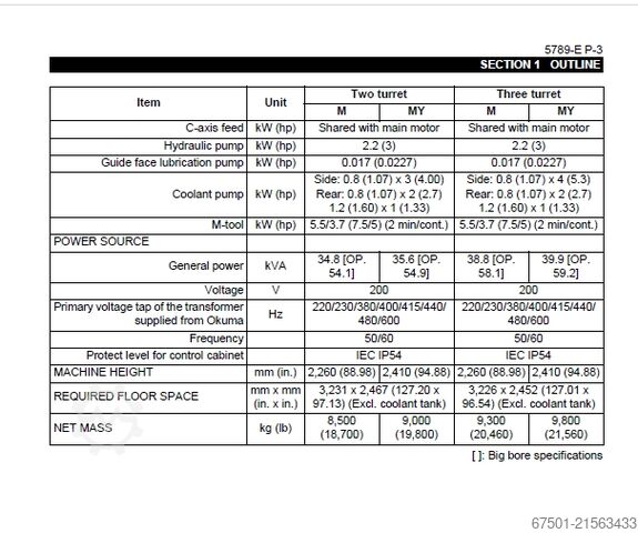 CNC eszterga Okuma LT2000 EX  (3453)