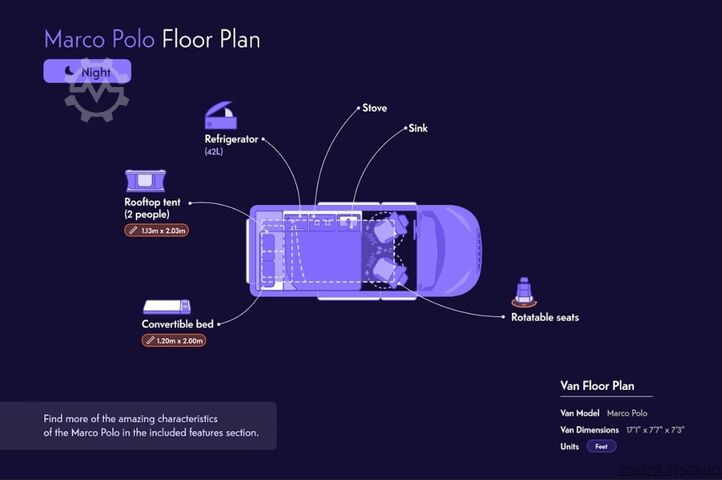 Lakóautó Mercedes Marco Polo 250d | 2022 | EURO 6 | Automatico | Venditore professionale