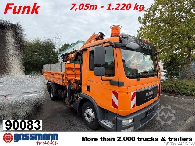 Sklápěcí vůz MAN TGL 12.220 4x2 BB Atlas AK 88.3-A2 Funk 2x'AHK