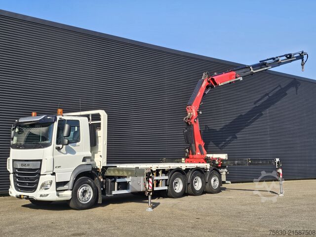 Loading platform DAF CF 530 8x4 / RETARDER / FASSI F545 CRANE / KRAN...