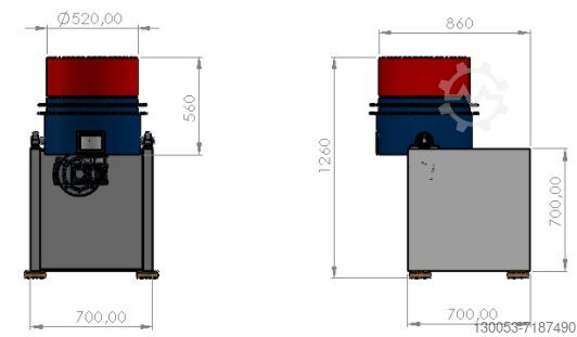 Centrifugaal Type Afwerkingsmachine ZGS60 Centrifugal Type Finishing Machine