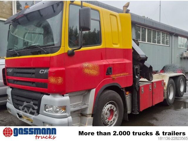 Standardowy ciągnik siodłowy DAF DAF 85 CF 6x2 HMF Kran 2823 K5 Funk Seilwinde