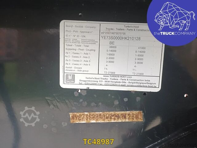 Sliding tarpaulins Hoet Trailers