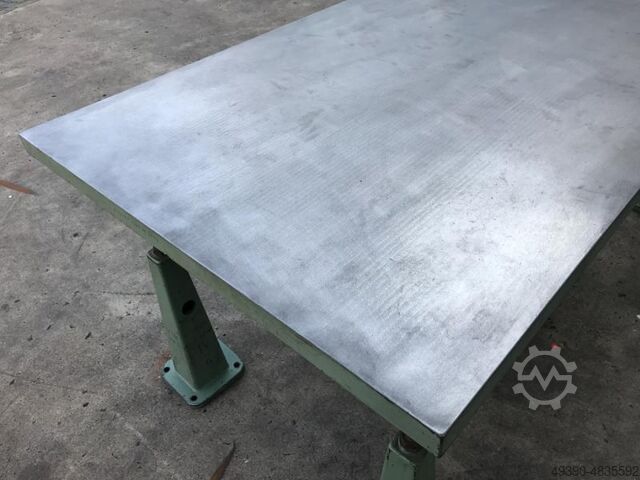 Straightening and welding plate made of cast steel and grey cast iron, heavily ribbed, former markin  2000x1000