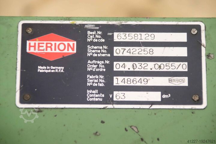 Hydraulische unit 3,0 kW 15 bar Herion 12 l/min