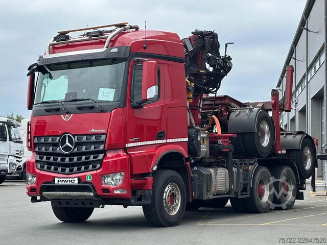 Houthouder Mercedes-Benz Arocs 3358 6x4 BB mit EpsilonS290Z96 DOLL RATIO+