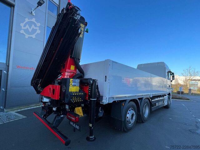 Laadplatform MAN TGX 26.480 6x2-4 LL Baustoff-Pritsche FASSI / P...