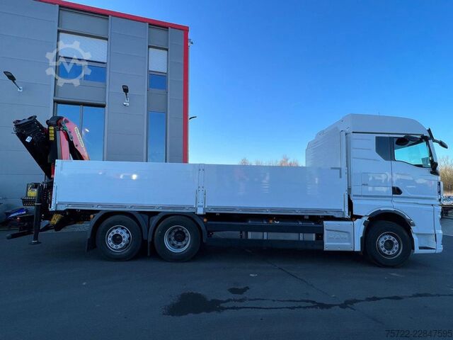 Laadplatform MAN TGX 26.480 6x2-4 LL Baustoff-Pritsche FASSI / P...