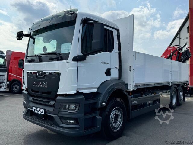 Πλατφόρμα φόρτωσης MAN TGS 26.480 6x2-4 Luft / Luft Baustoff-Pritsche ...