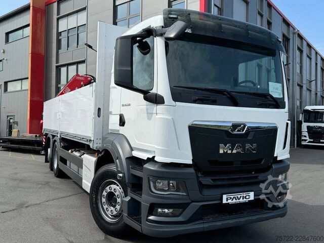 Πλατφόρμα φόρτωσης MAN TGS 26.480 6x2-4 Luft / Luft Baustoff-Pritsche ...