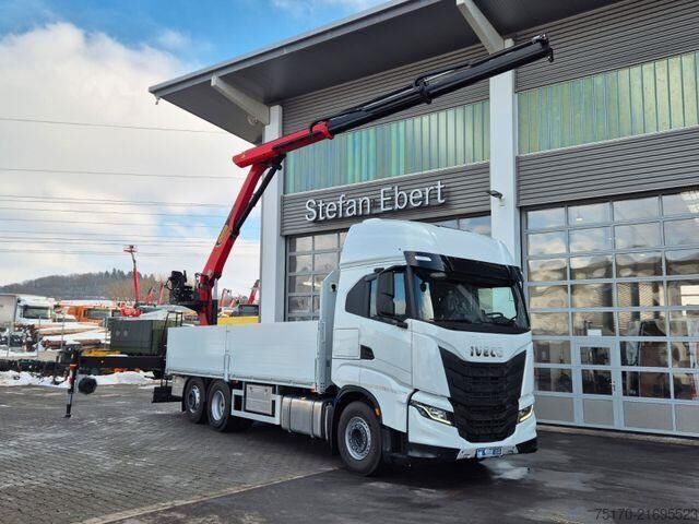 Plattform trailer Iveco X-Way 530 6x2 Palfinger PK 20.501L TEC3 Navi