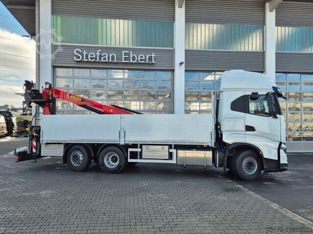 Plattform trailer Iveco X-Way 530 6x2 Palfinger PK 20.501L TEC3 Navi