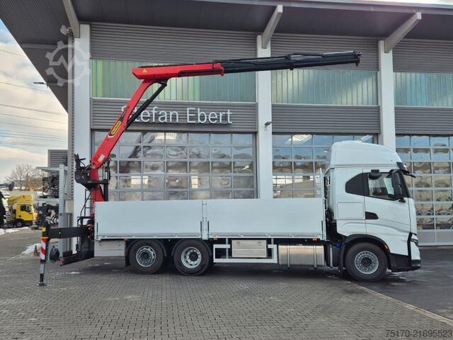 Plattform trailer Iveco X-Way 530 6x2 Palfinger PK 20.501L TEC3 Navi