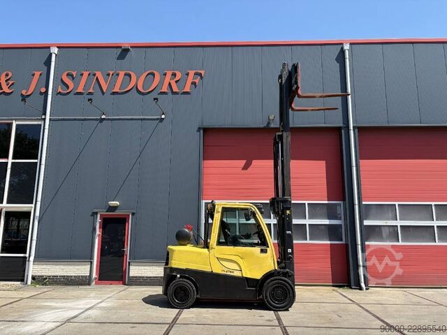 Gaffeltruck Hyster H 4.50 FT 4500kg LPG TRIPLO sideshift /spreader