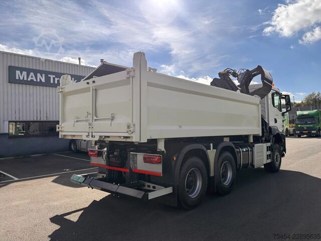 3-sidet tippelad MAN TGS 33.440 | 6x6 | Automaat | kraan | kipper |