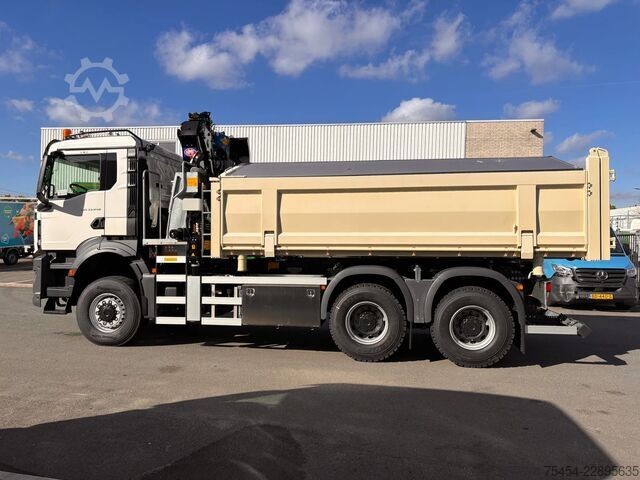 3-sidet tippelad MAN TGS 33.440 | 6x6 | Automaat | kraan | kipper |