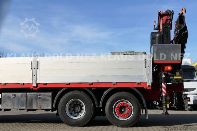 Vrachtauto met open laadbak DAF CF 85.460 6x2 Pritschen Fassi Kran Funk Euro 5