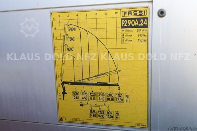 Vrachtauto met open laadbak DAF CF 85.460 6x2 Pritschen Fassi Kran Funk Euro 5