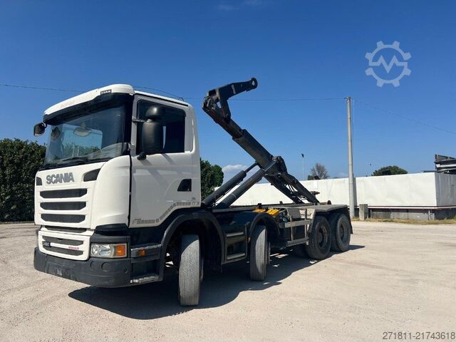 Autocamion cu cârlig pentru containere SCANIA SCANIA G450 SCARRABILE 8X4