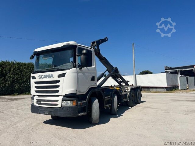 Autocamion cu cârlig pentru containere SCANIA SCANIA G450 SCARRABILE 8X4